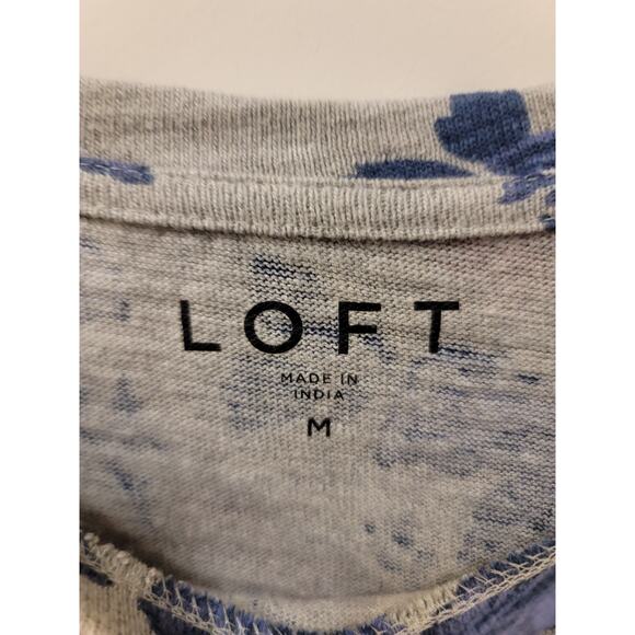 LOFT Women's Vine Textured Crossover Hem Top - Picture 6 of 9